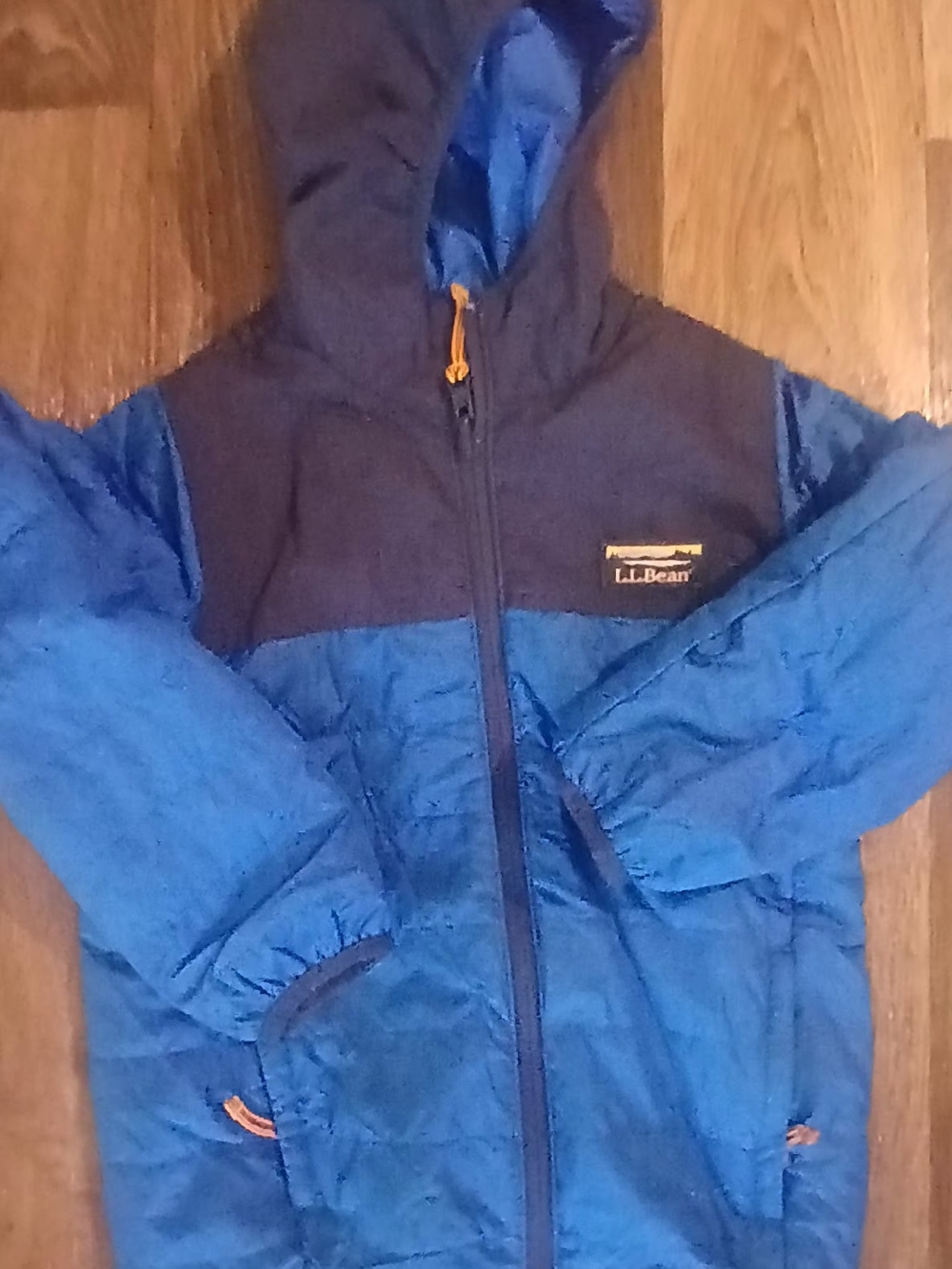 L.L.Bean Kids' Bean's PrimaLoft Jacket, Colorblock Puffer Waterproof Sz L 6X/7